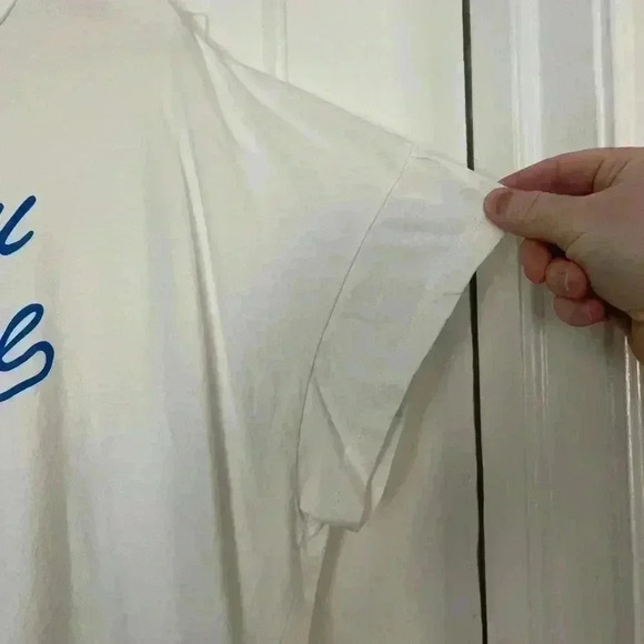 Ban.do "Wish you were here" Pom Pom Tee T-Shirt size L - Picture 4 of 9